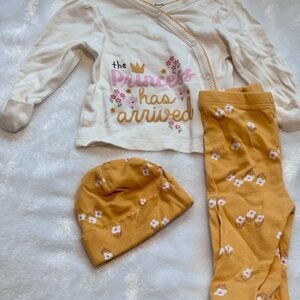 Gerber Cream and Yellow Kids Matching Set